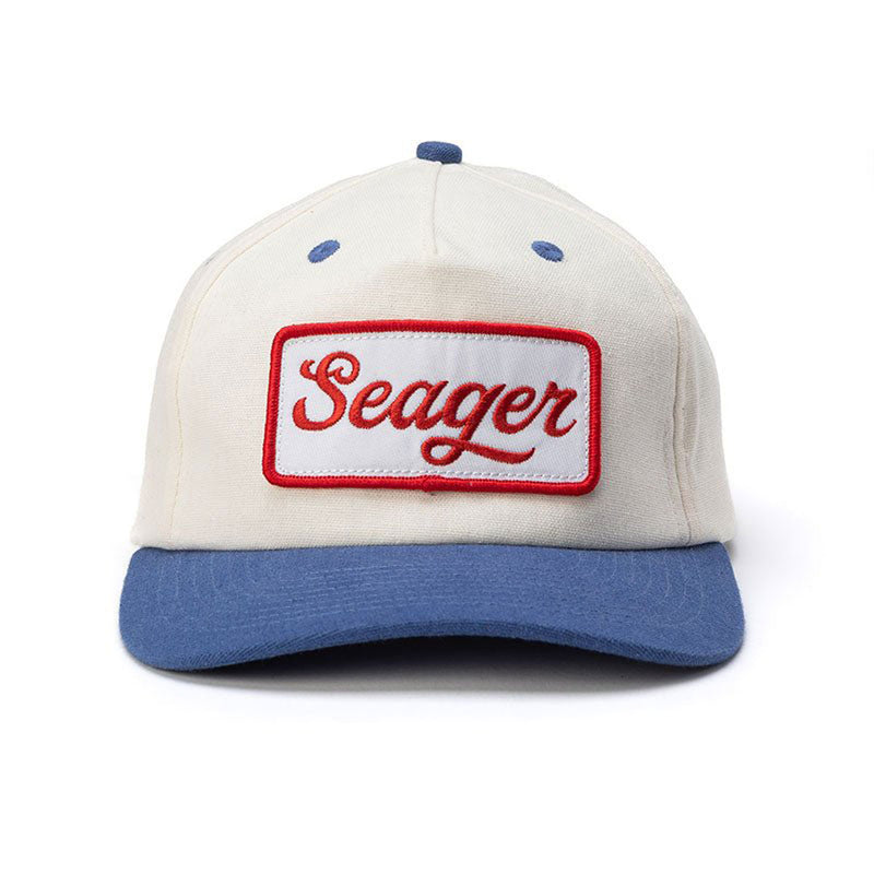 Seager Uncle Bill Snapback Hat - Cream/Blue