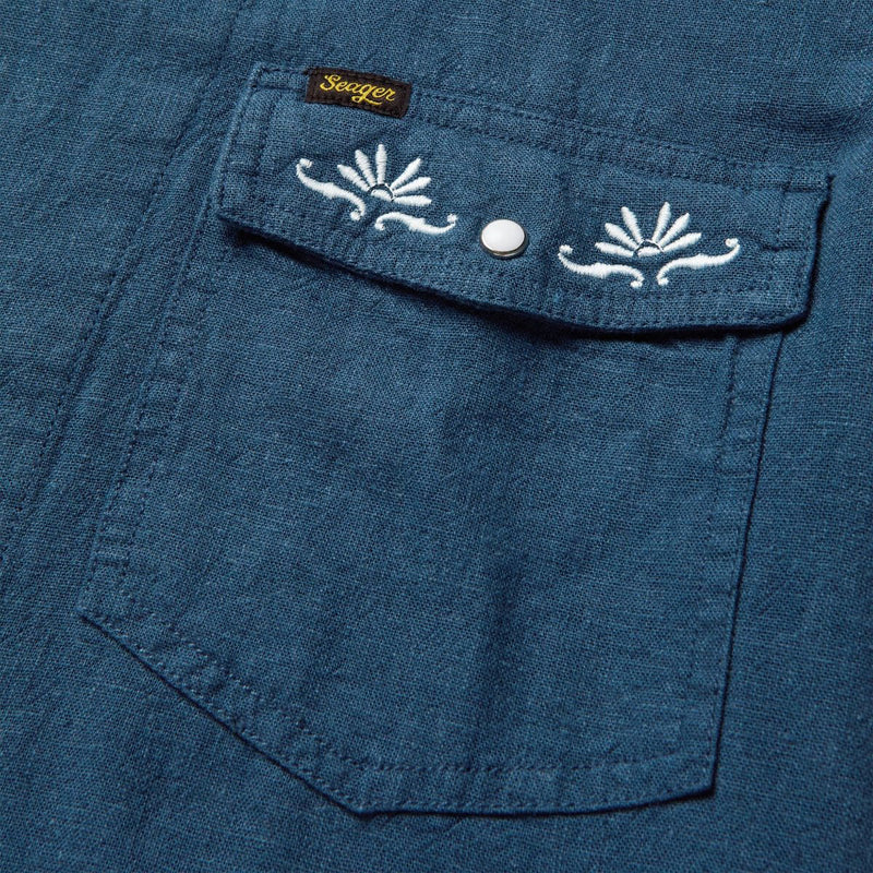 Seager Whippersnapper Shirt - Navy Blue