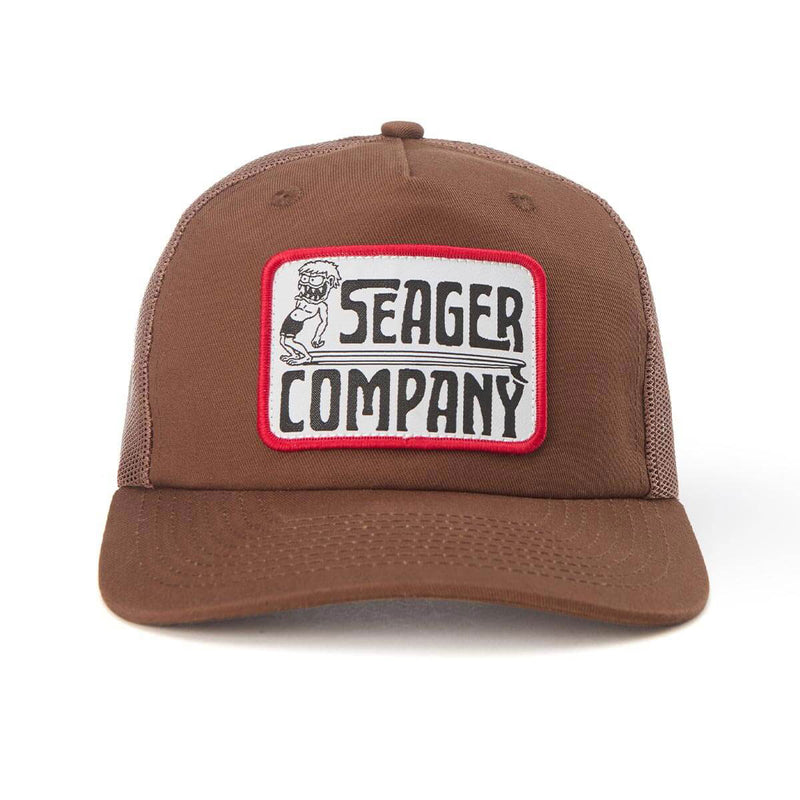 Seager Pocket Creep Trucker Snapback Hat - Brown