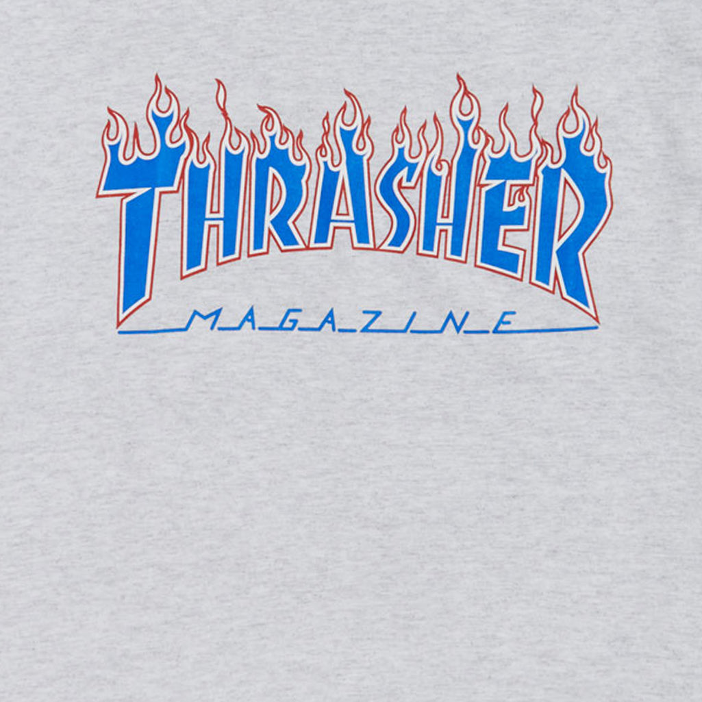 Thrasher Patriot Flame T-Shirt - Ash Grey – CCS