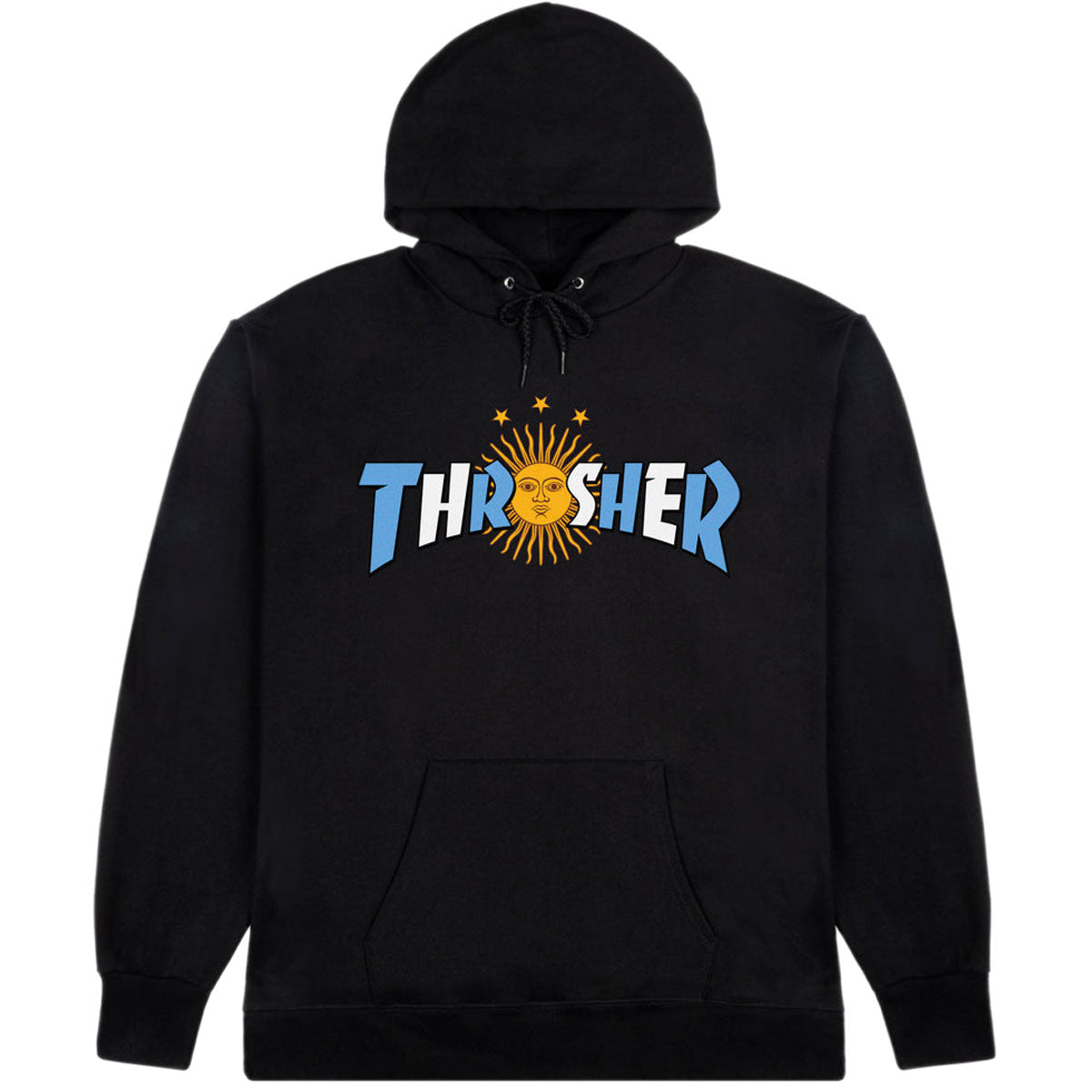 Thrasher Argentina Estrella Hoodie - Black image 1