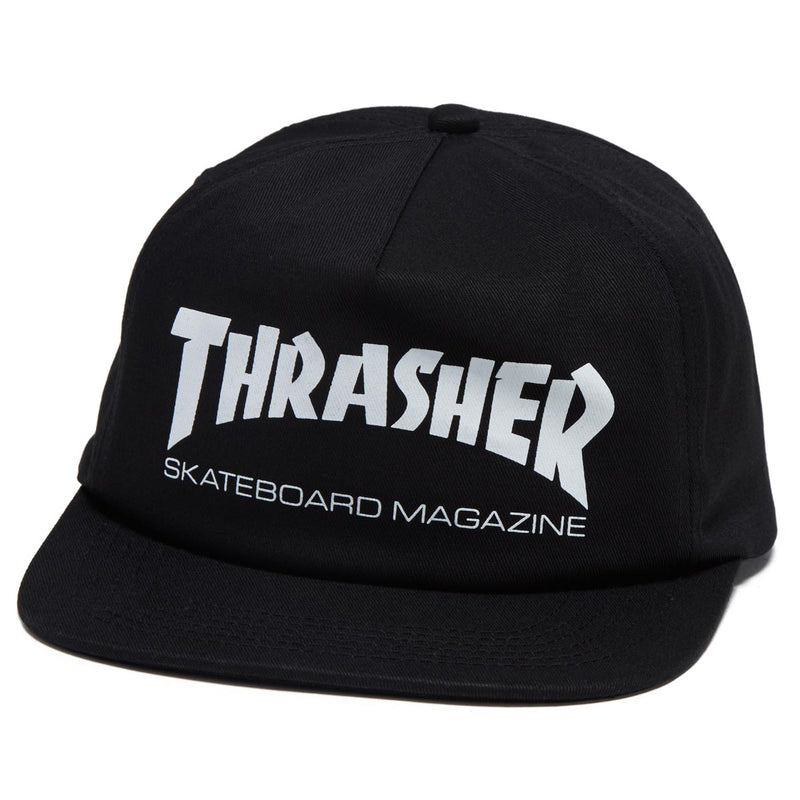 Thrasher Skate Mag Snapback Hat - Black/White