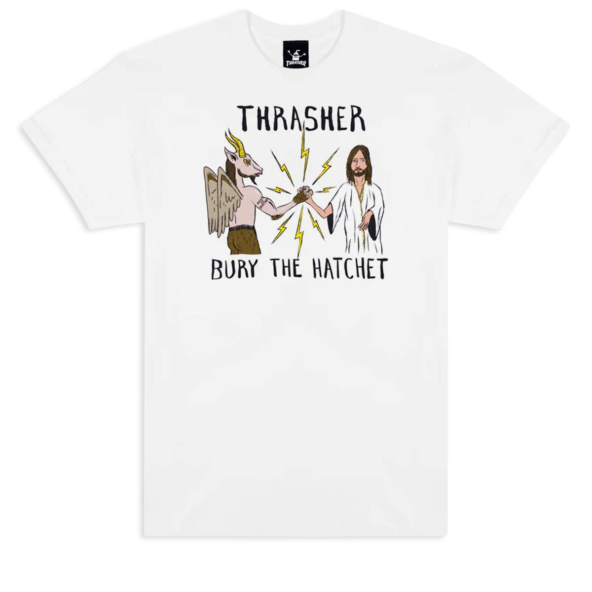 Thrasher x Toy Machine BTH T-Shirt - White image 1