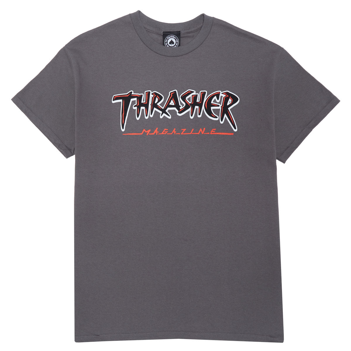 Thrasher Slash T-Shirt - Charcoal image 1