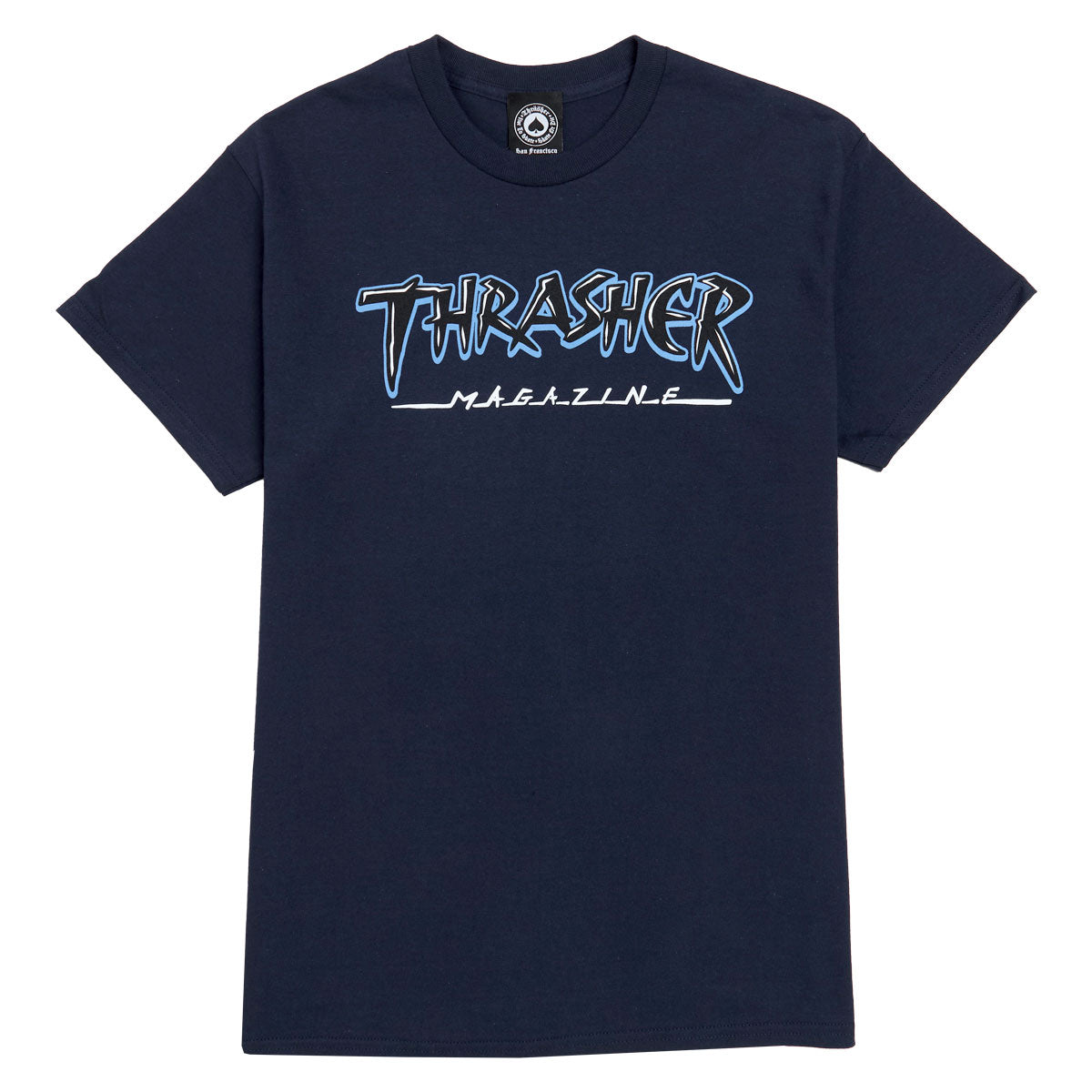 Thrasher Slash T-Shirt - Navy image 1