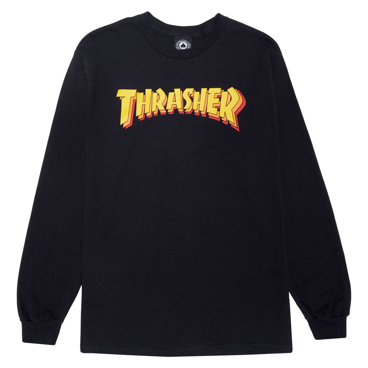 Thrasher Stacked Long Sleeve T-Shirt - Black image 1