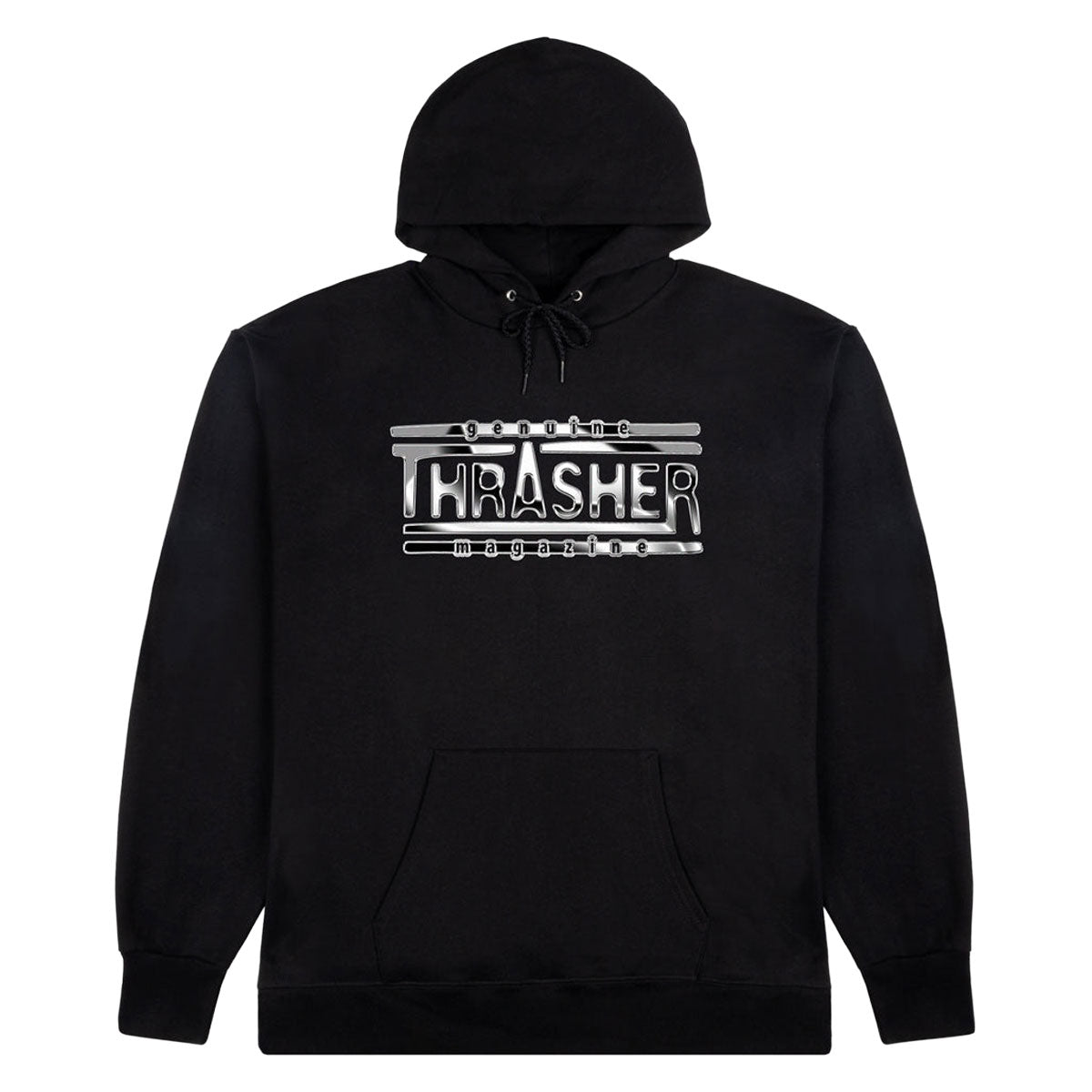Thrasher Chrome Genuine Hoodie - Black image 1