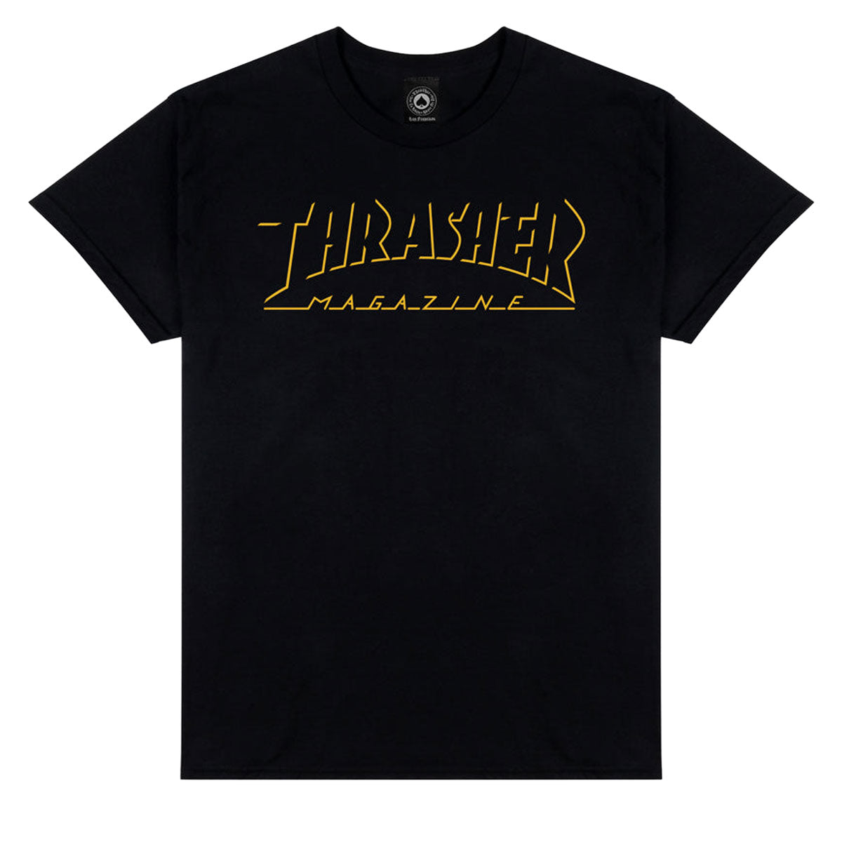 Thrasher Shadow Mag Logo T-Shirt - Black image 1