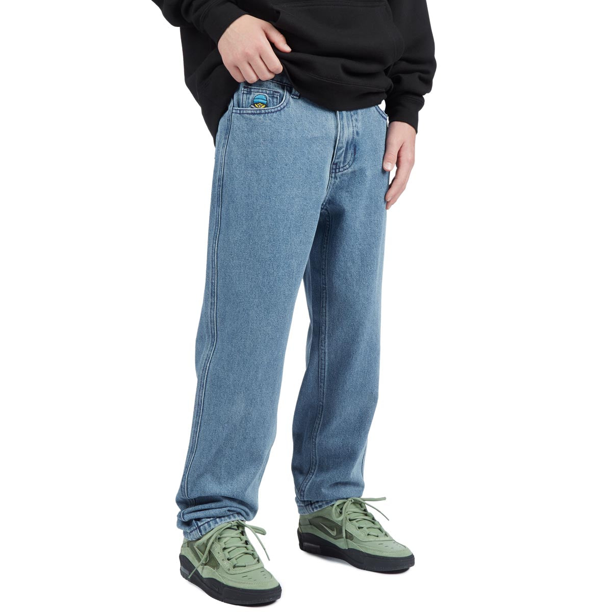 CCS Youth Baggy Taper Denim Jeans - Medium Blue image 8