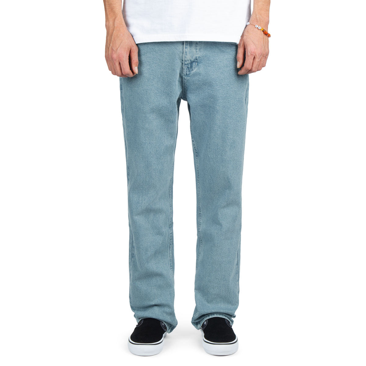 CCS Straight Stretch Denim Jeans - 12oz Bleach Wash image 1