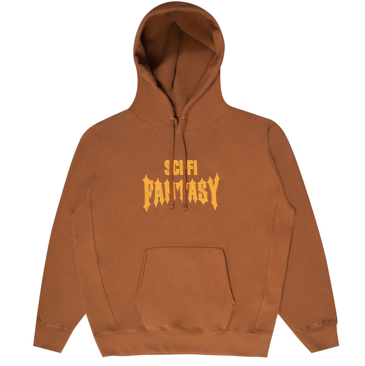 Sci-Fi Fantasy Biker Hoodie - Brown image 1