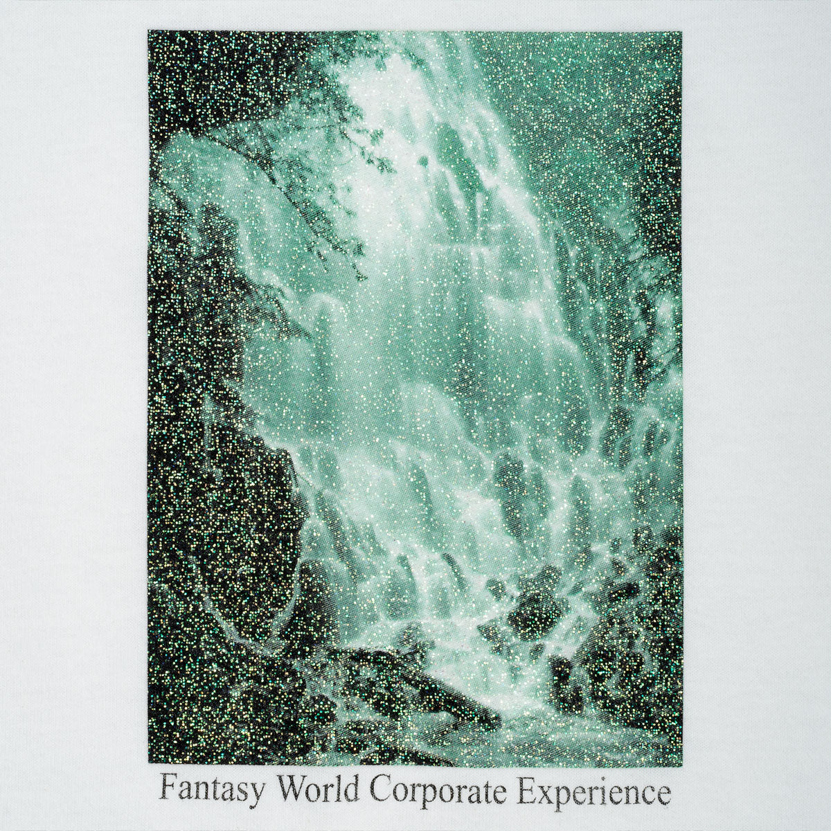 Sci-Fi Fantasy Waterfall T-Shirt - White image 4