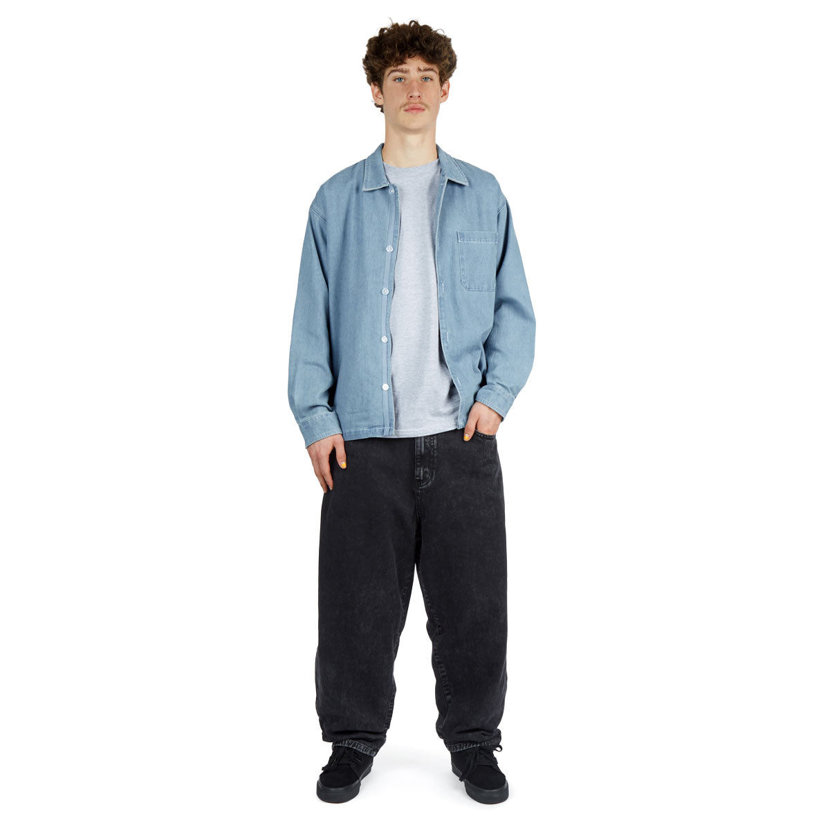 CCS Box Denim Shirt - Light Blue image 4
