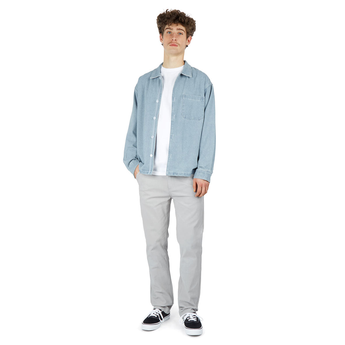 CCS Slim Stretch Chino Pants - Dove Grey image 3