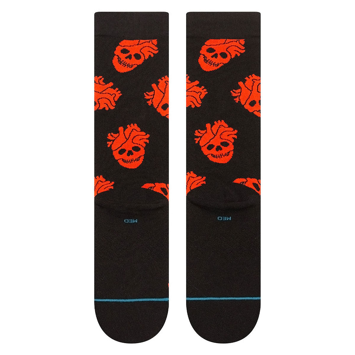 Stance Fallin In Skull Crew Socks - Black image 3