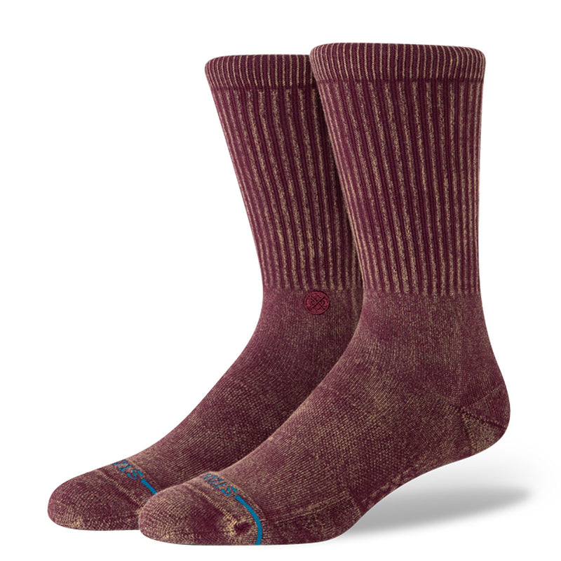 Stance Icon Dyed Crew Socks - Fig