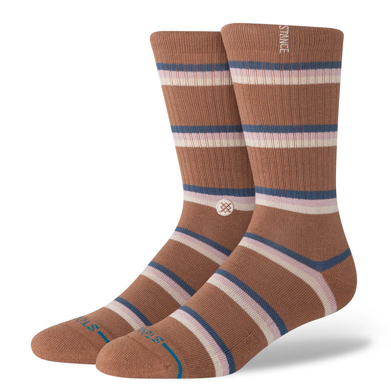Stance Strata Crew Socks - Brown
