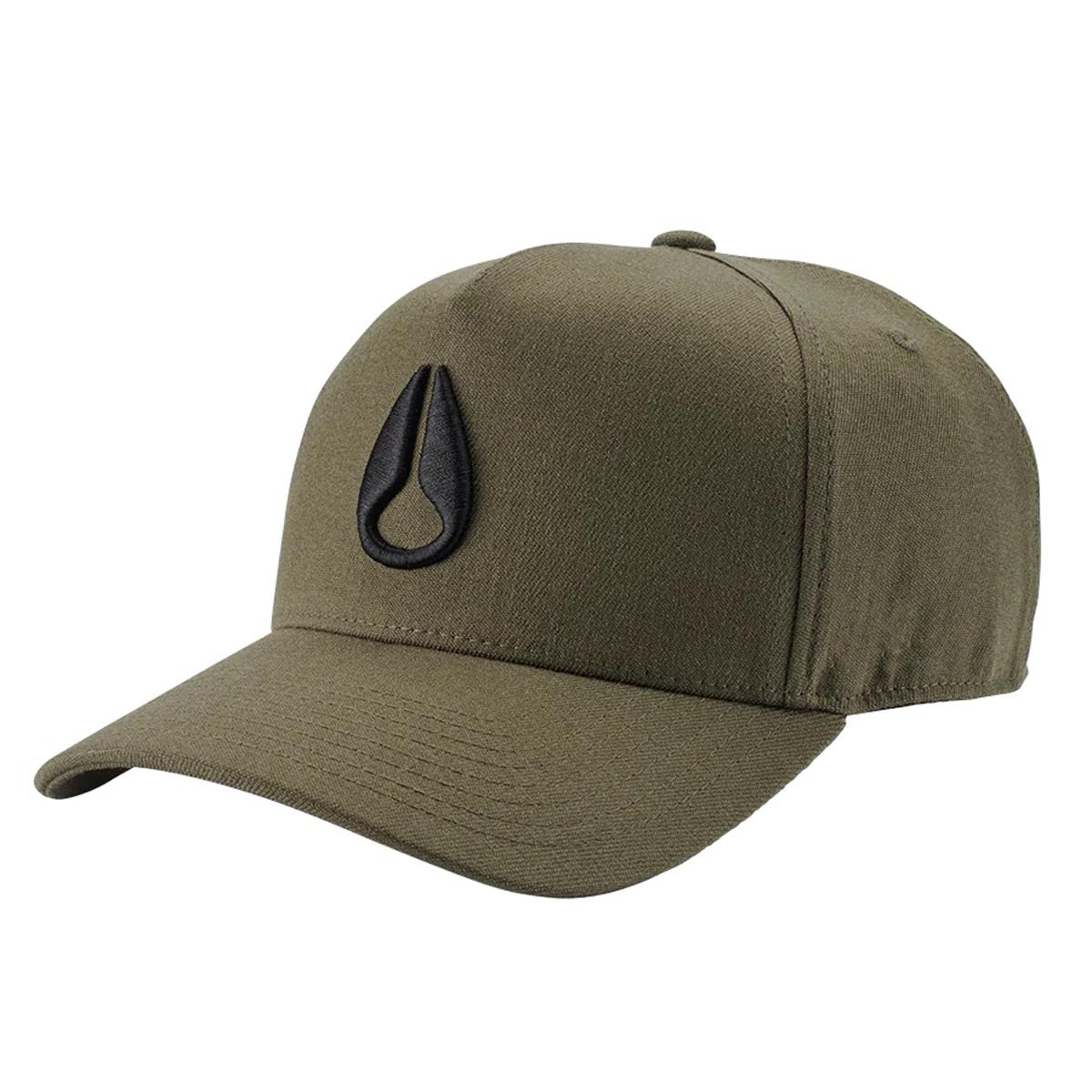 Nixon Deep Down Athletic Snapback Hat - Olive/Black image 1