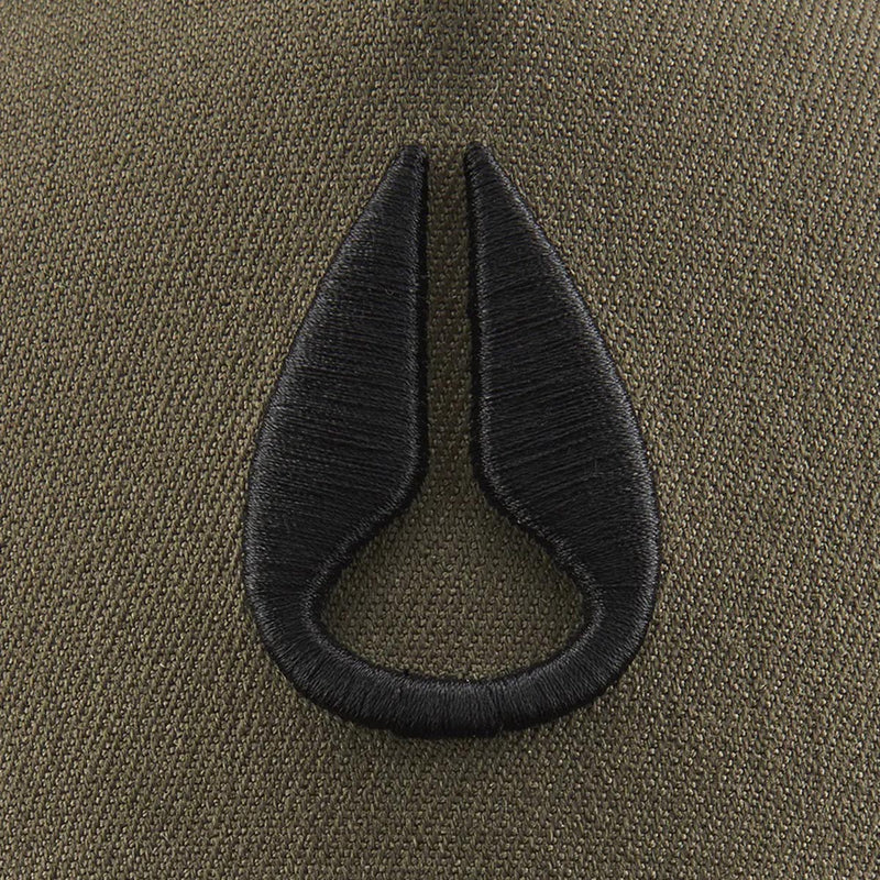Nixon Deep Down Athletic Snapback Hat - Olive/Black