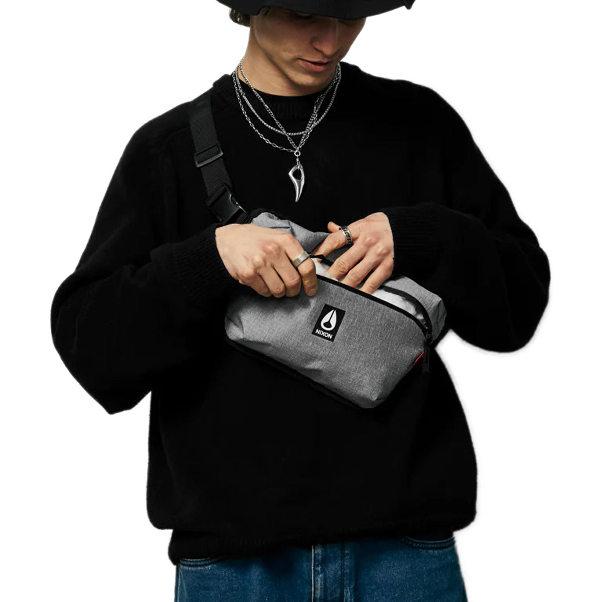 Nixon Day Trippin' Sling Bag - Heather Gray image 4