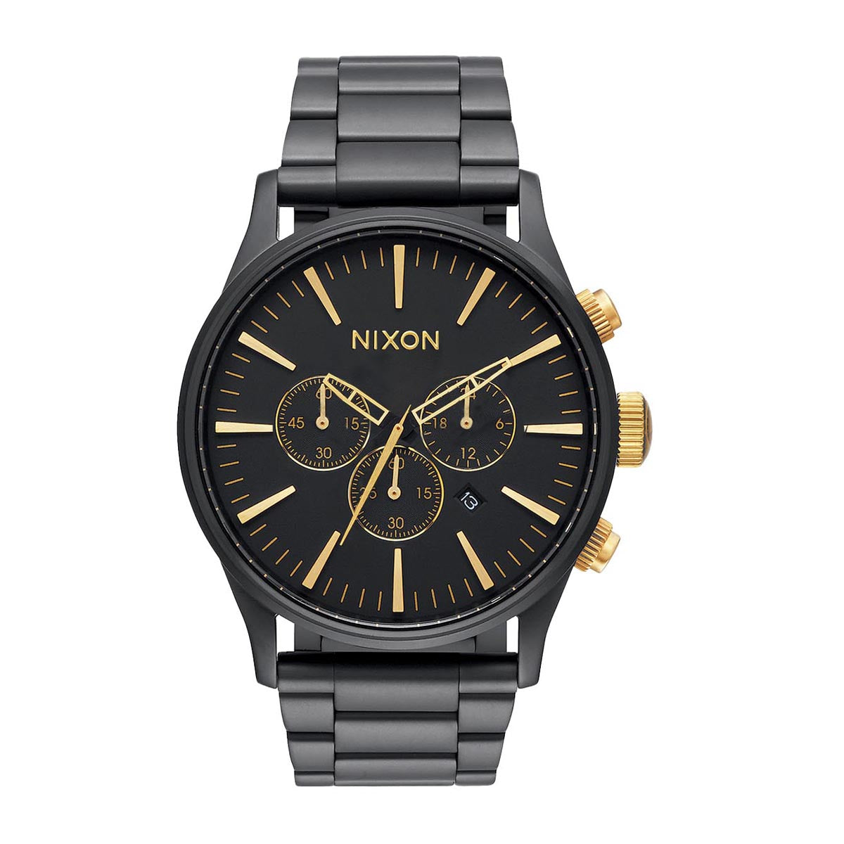 Nixon Sentry Chrono 2024 Watch - Matte Black/Gold image 1