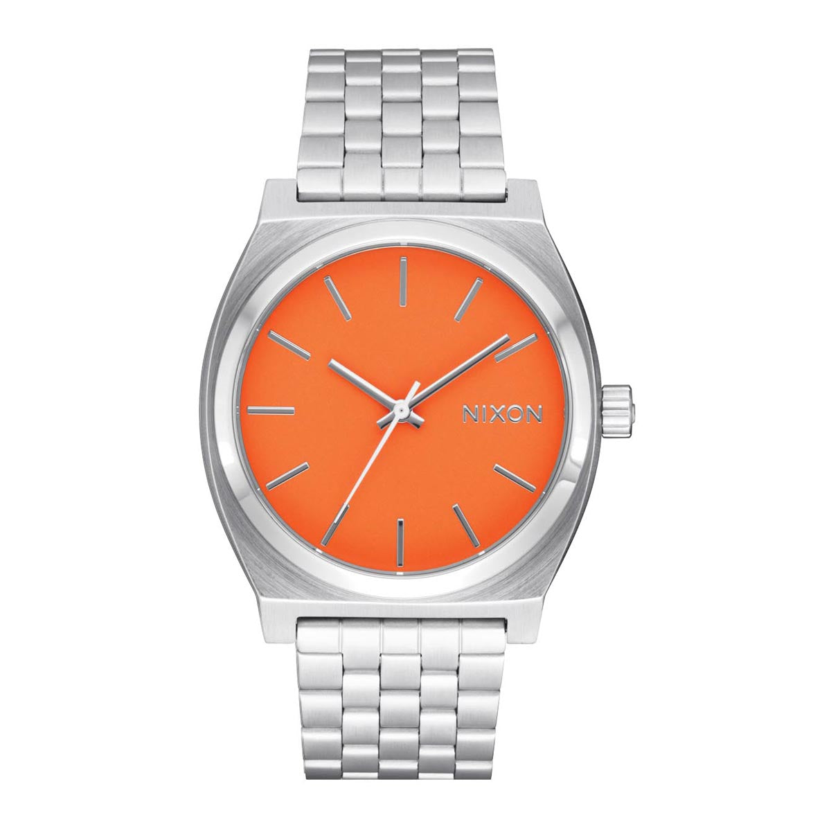 Nixon Time Teller Watch - Silver/Mandarin image 1