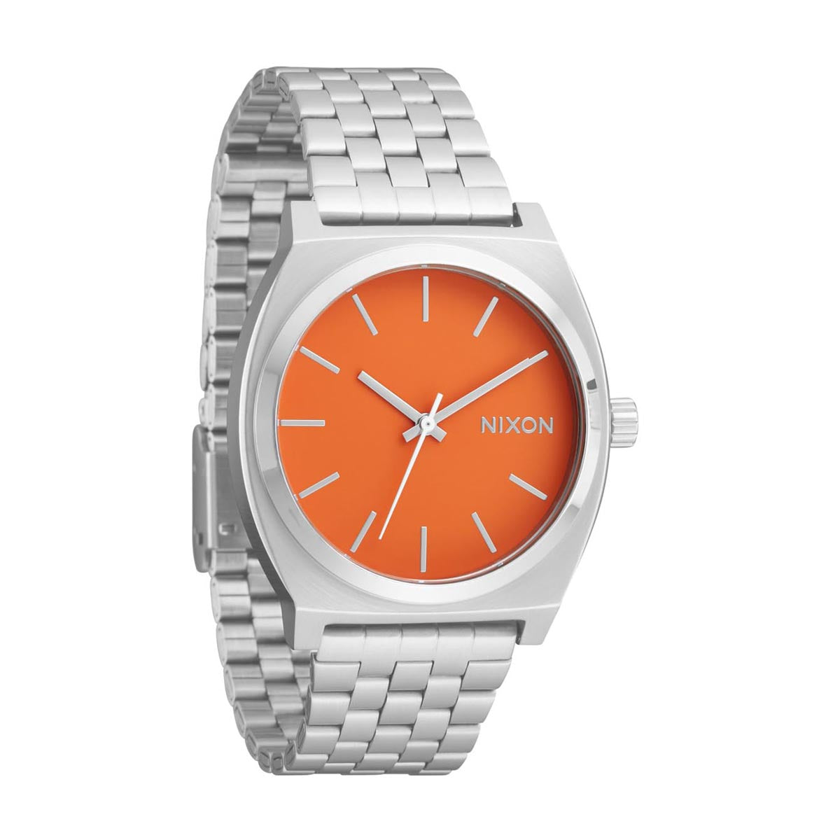 Nixon Time Teller Watch - Silver/Mandarin image 3