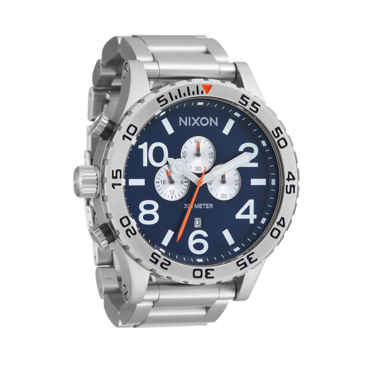 Nixon 51-30 Chrono Watch - Silver/Midnight – CCS