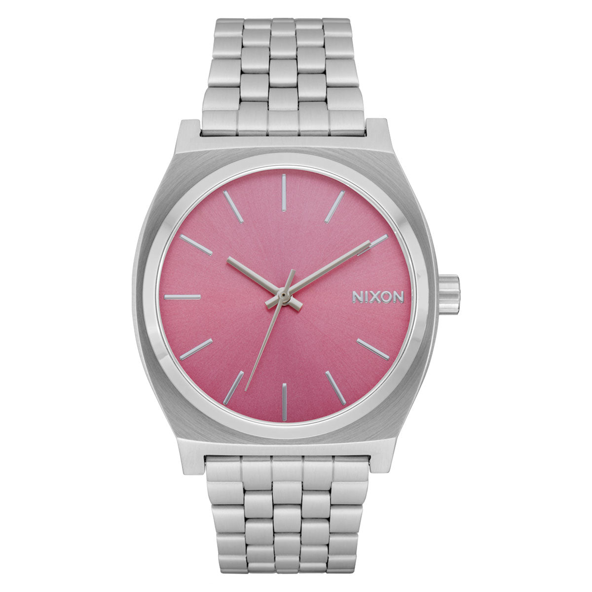 Nixon Time Teller Watch - Silver/Pink image 1
