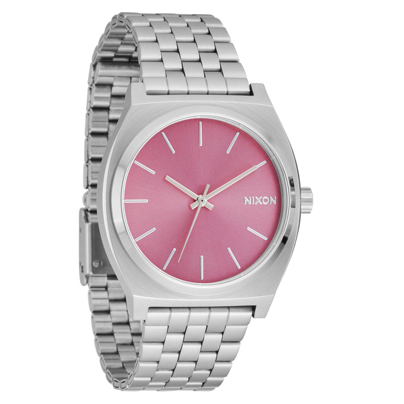 Nixon Time Teller Watch - Silver/Pink