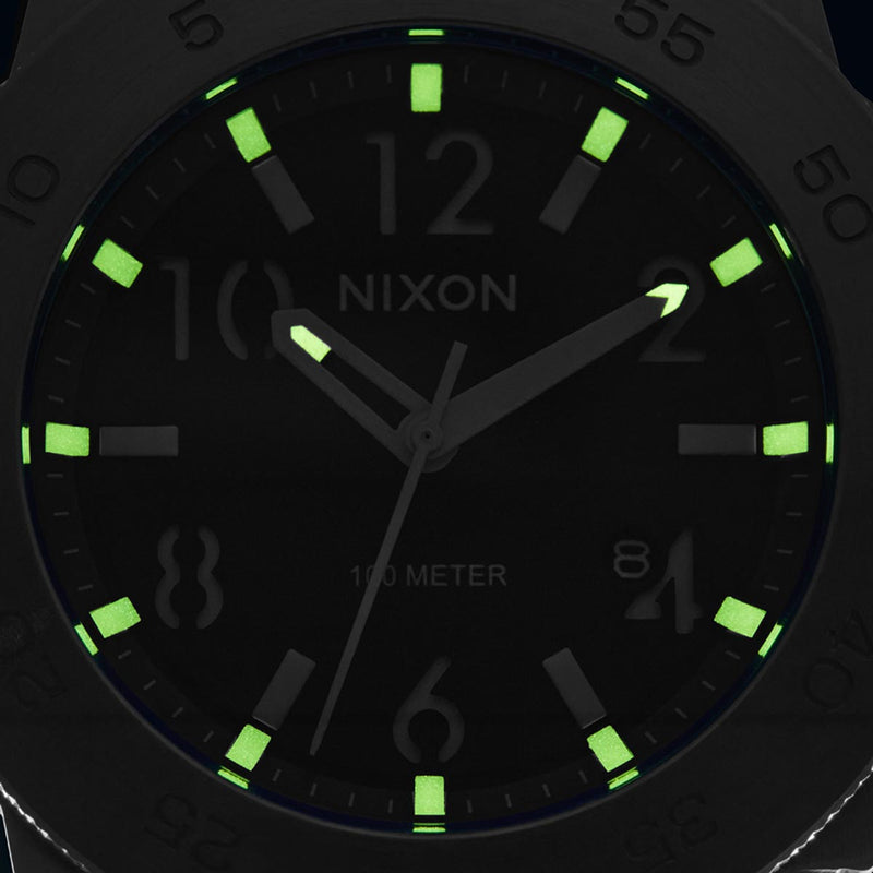 Nixon Smyth 44 Watch - Silver/Black