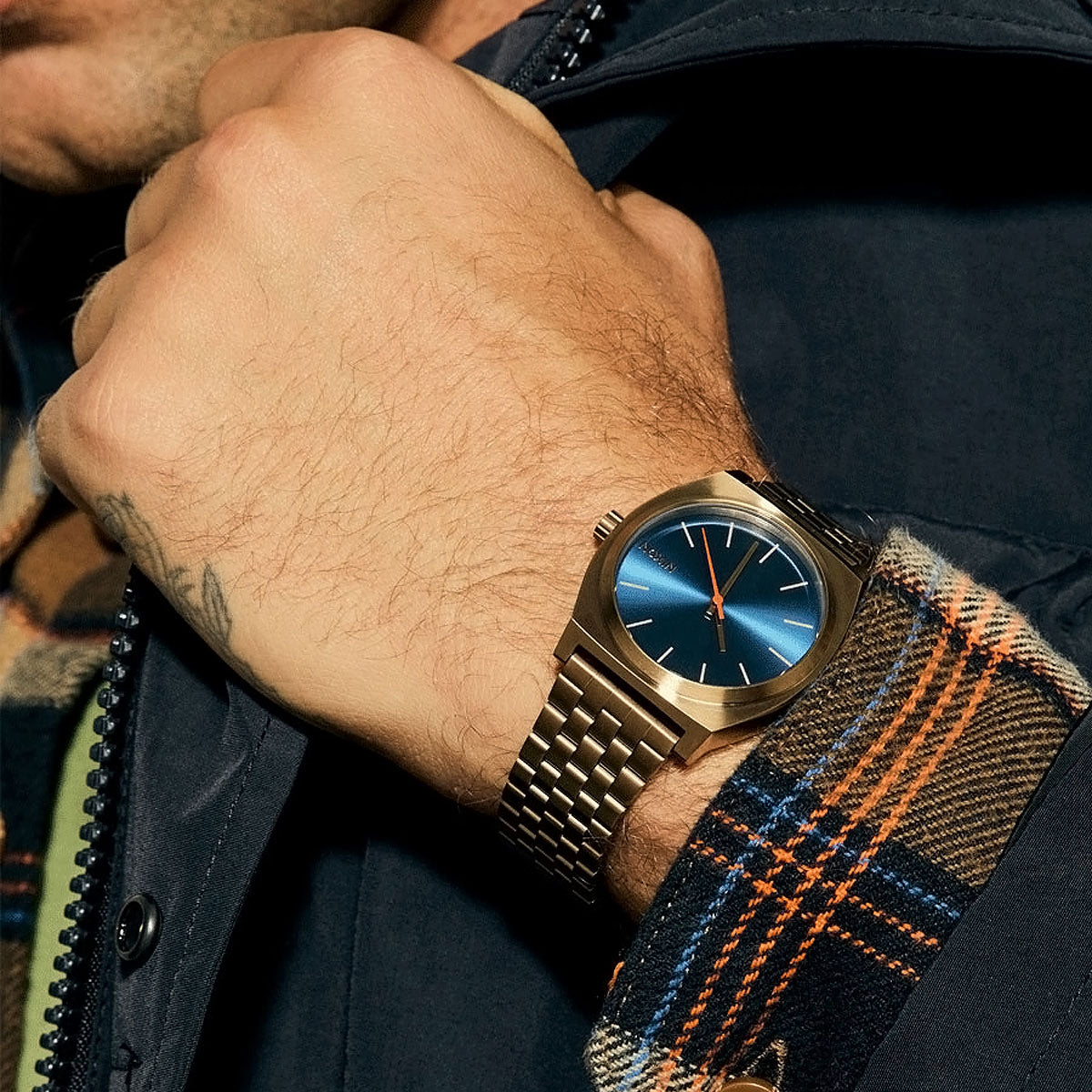 Nixon Time Teller Watch - Desert Gold/Arles Blue image 5