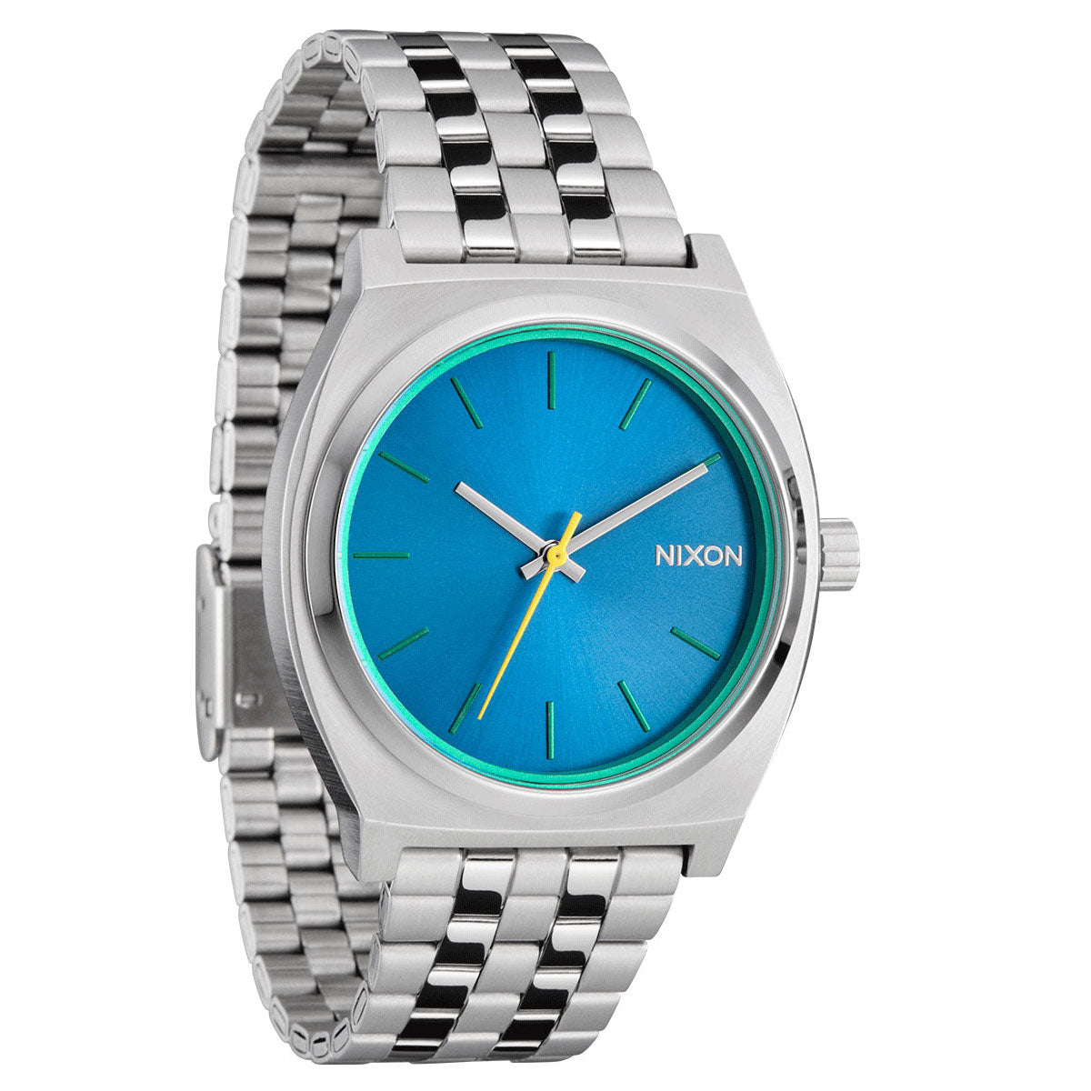 Nixon Time Teller Watch - Silver/Byron Blue image 2