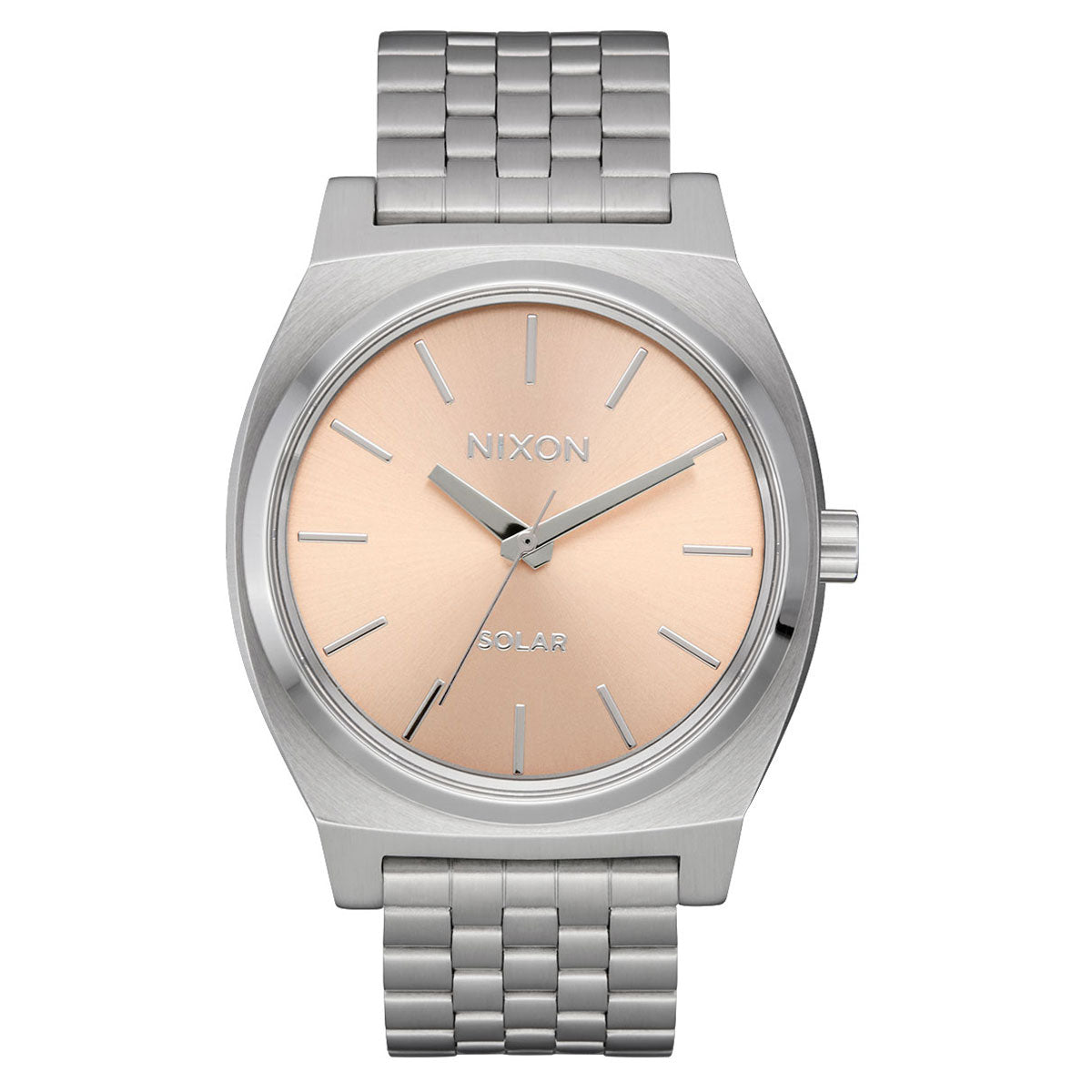 Nixon Time Teller Solar Watch - Silver/Salmon image 1