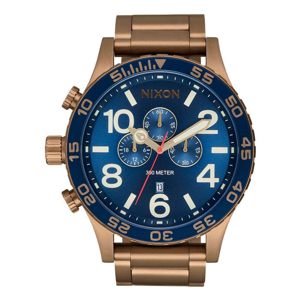 Nixon 51-30 Chrono Watch - Desert Gold/Arles Blue image 1