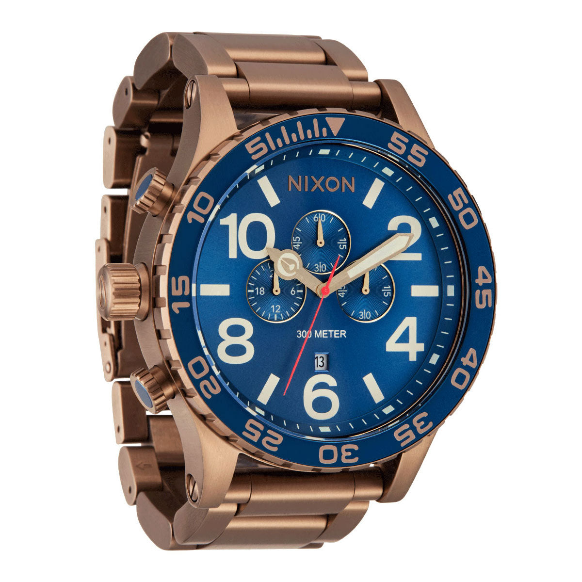 Nixon 51-30 Chrono Watch - Desert Gold/Arles Blue image 3