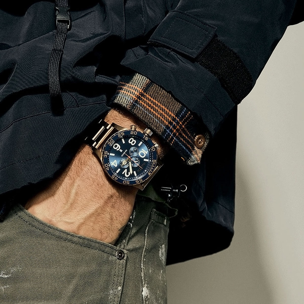 Nixon 51-30 Chrono Watch - Desert Gold/Arles Blue image 6