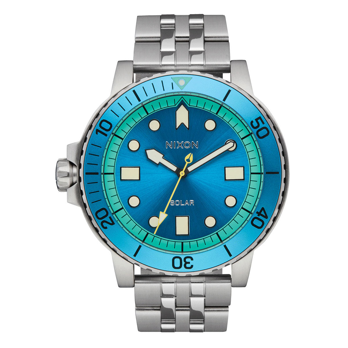 Nixon Stinger 44 Watch - Silver/Byron Blue/Green image 1