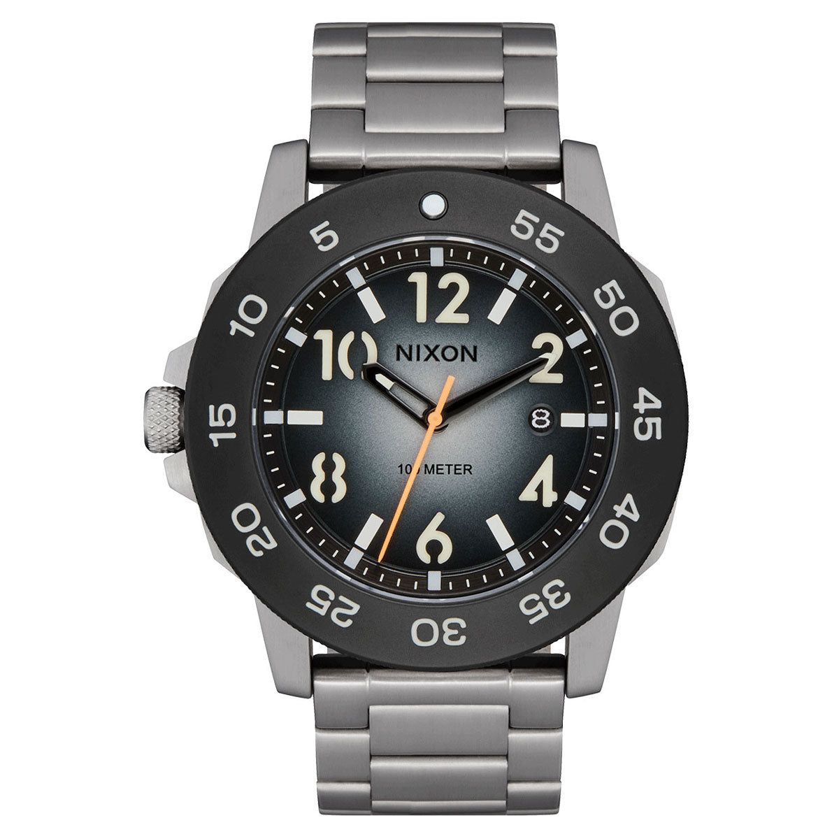 Nixon Smyth 44 Watch - Silver/Tunnel Black Ombre image 1