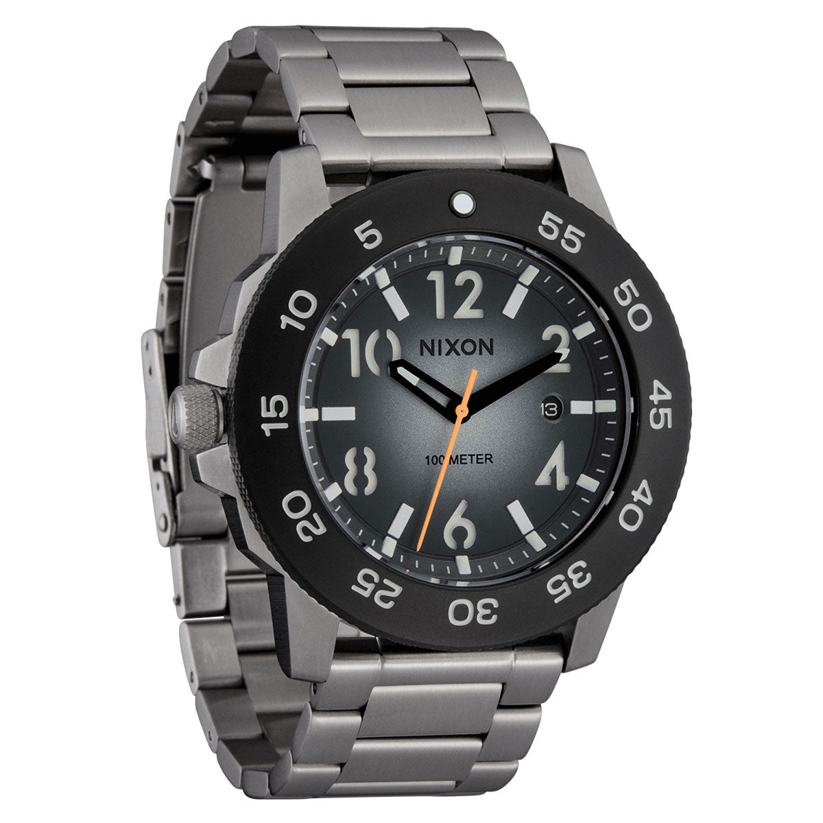 Nixon Smyth 44 Watch - Silver/Tunnel Black Ombre image 2