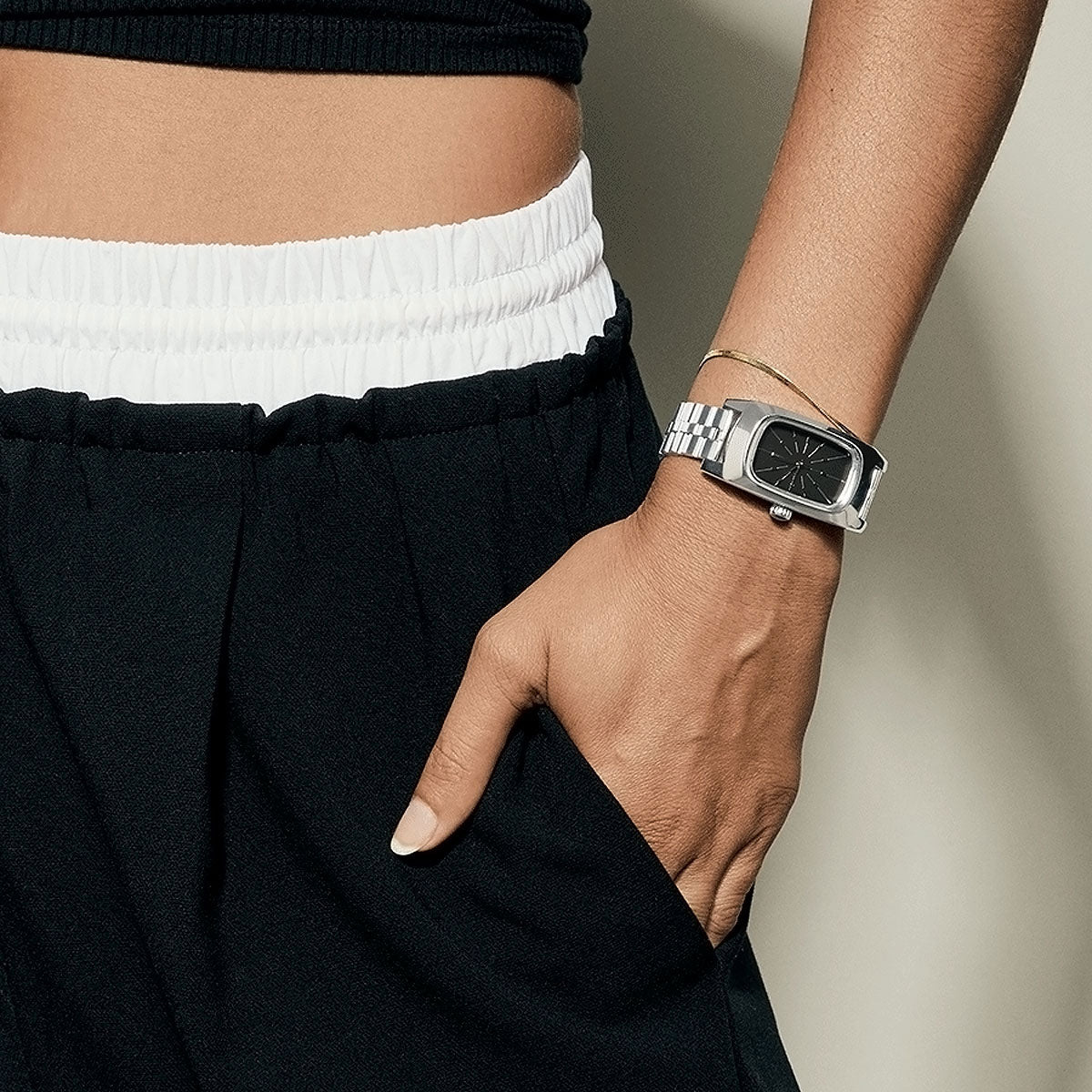 Nixon Frankie Watch - Mid Century/Silver/Black image 5