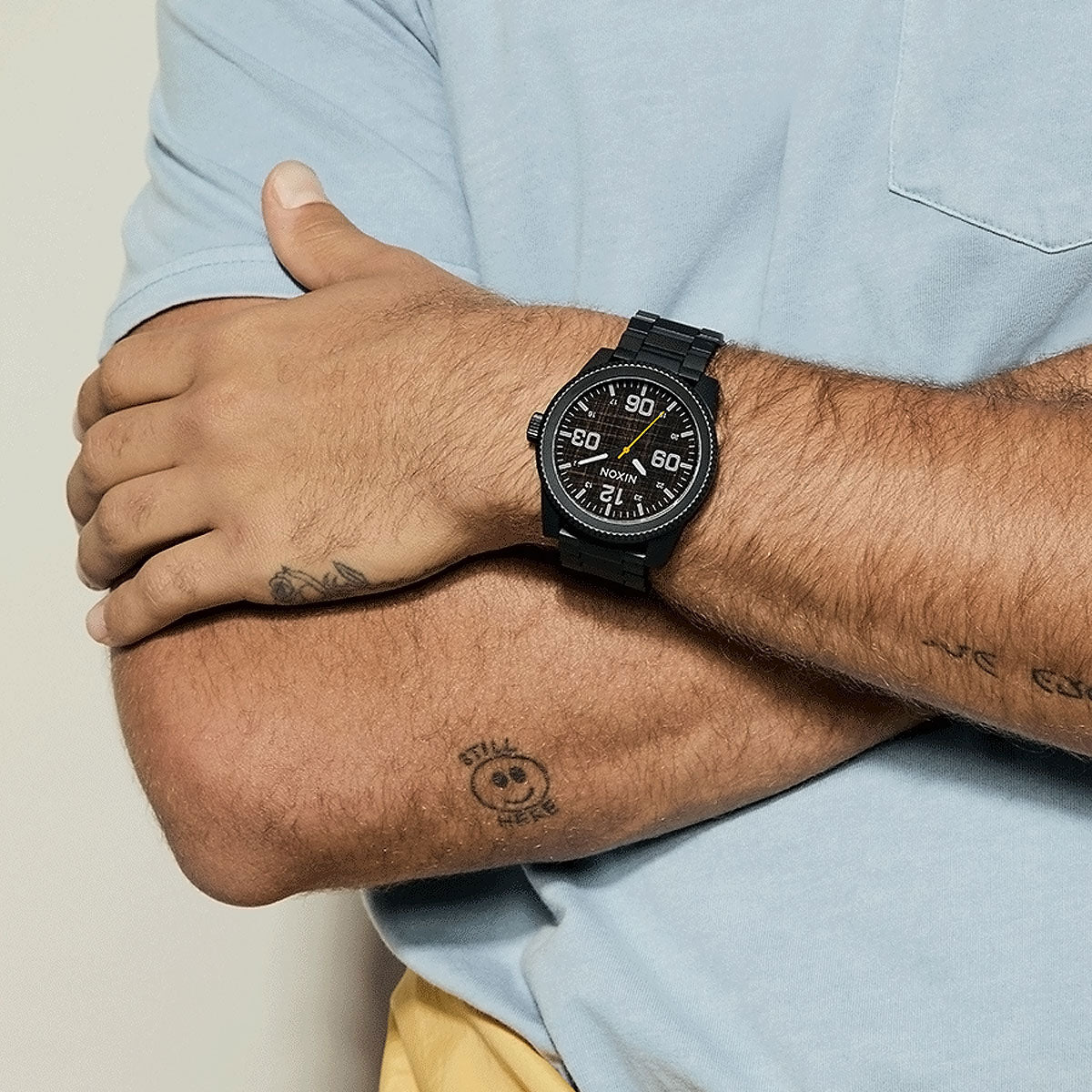 Nixon Corporal Stainless Steel Watch - Super Black/Black Top image 6
