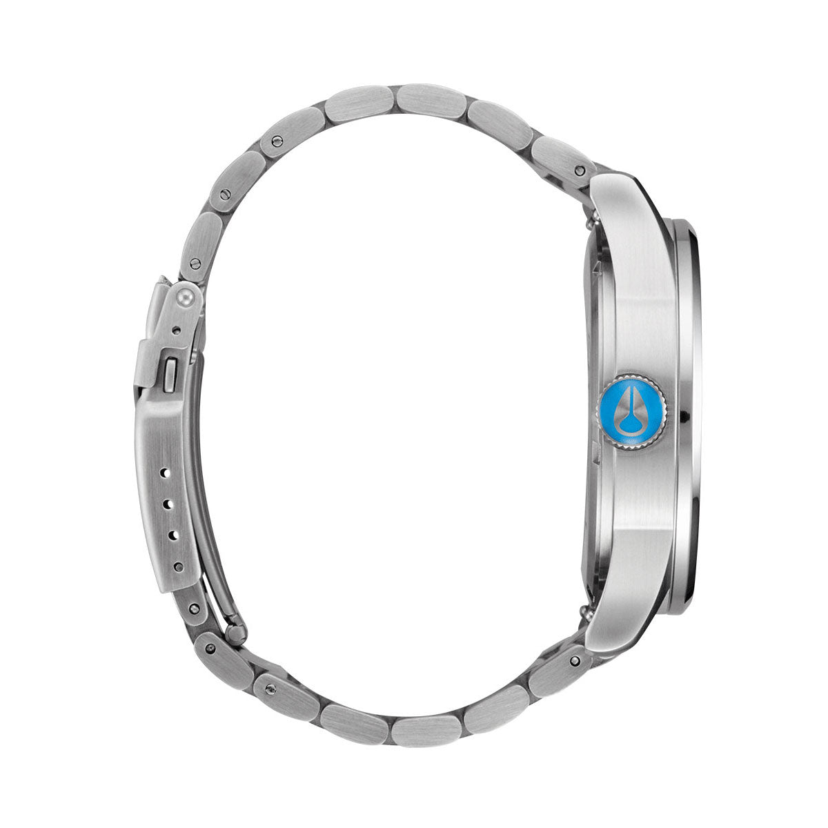 Nixon Sentry Stainless Steel Watch - Silver/Byron Blue Ombre image 3