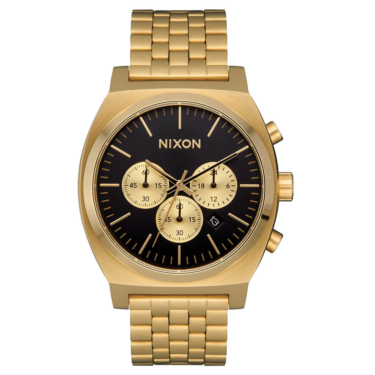 Nixon Time Teller Chrono Watch - Gold/Black/Gold image 1