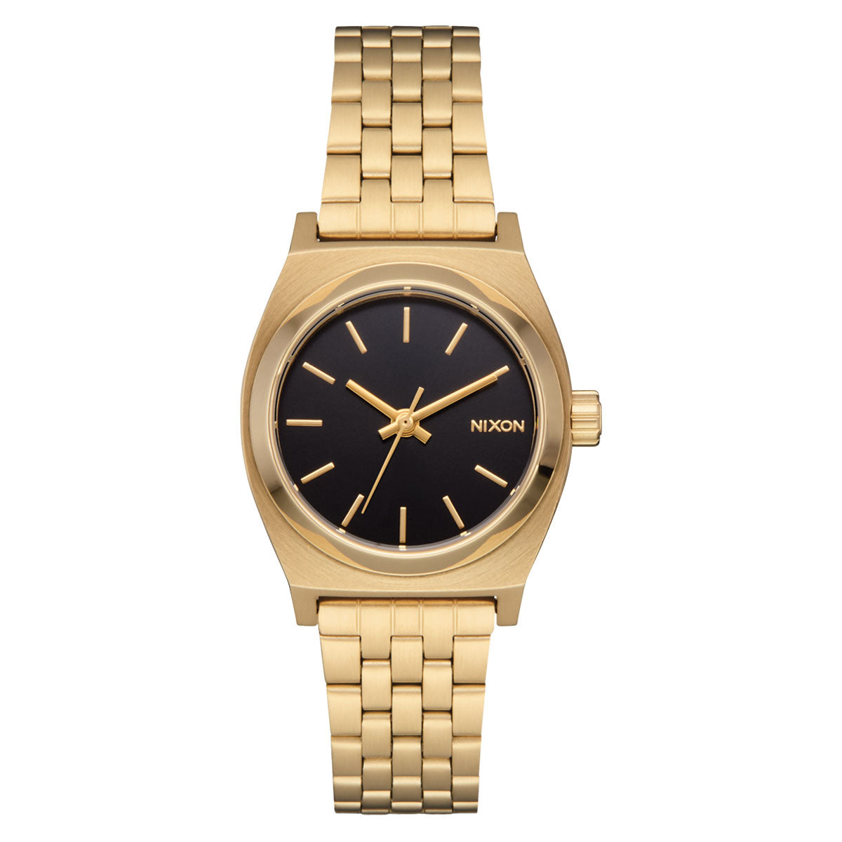 Nixon Small Time Teller Watch - Gold/Black/Gold image 1