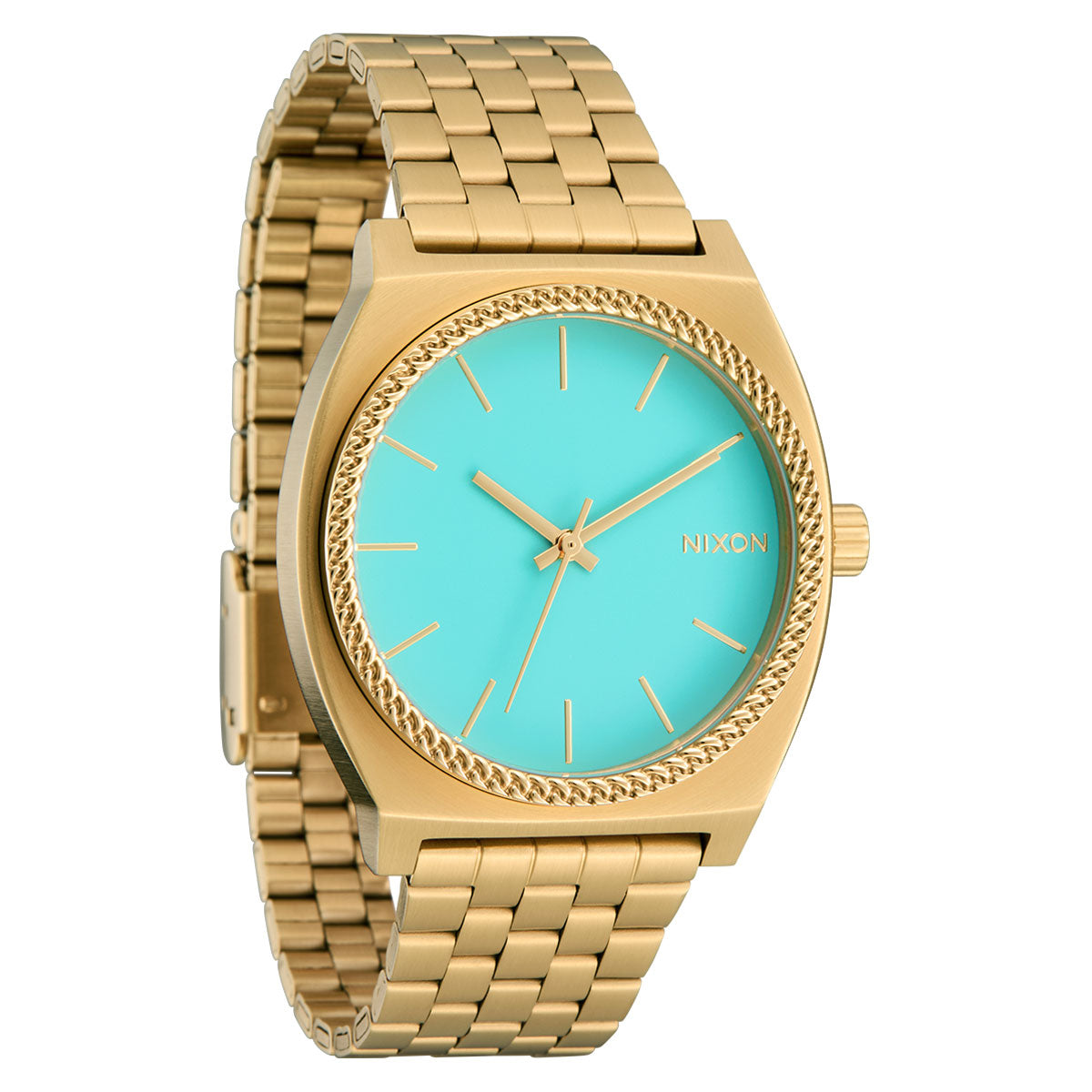 Nixon Time Teller Watch - Gold/Turquoise/Gold image 2