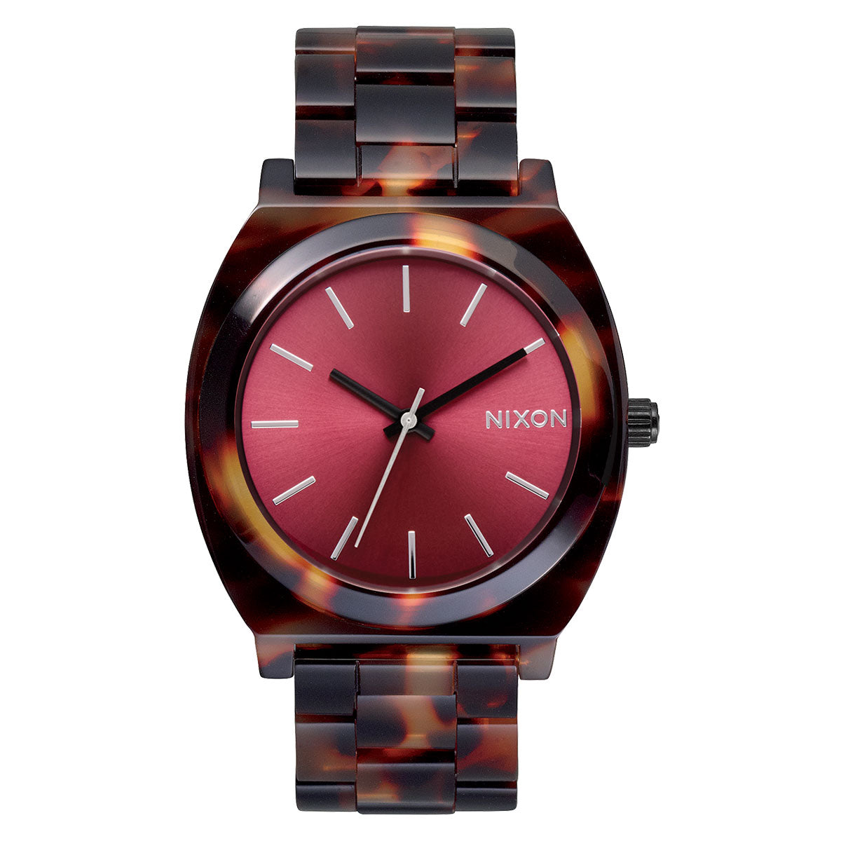 Nixon Time Teller Acetate Watch - Tortoise/Oxblood image 1
