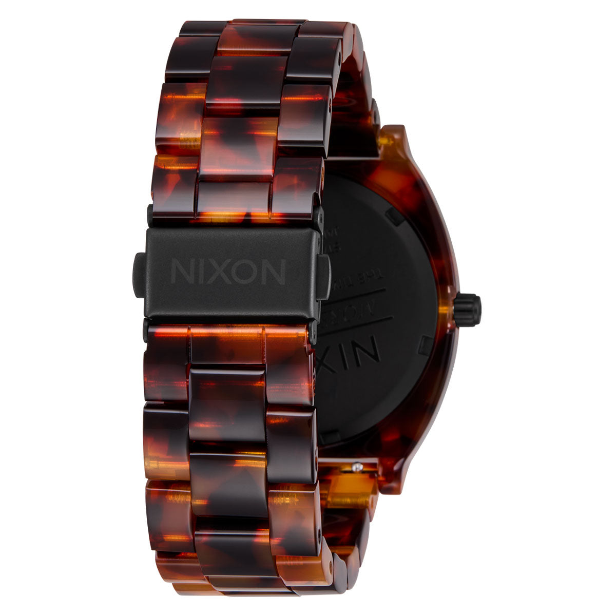 Nixon Time Teller Acetate Watch - Tortoise/Oxblood image 4