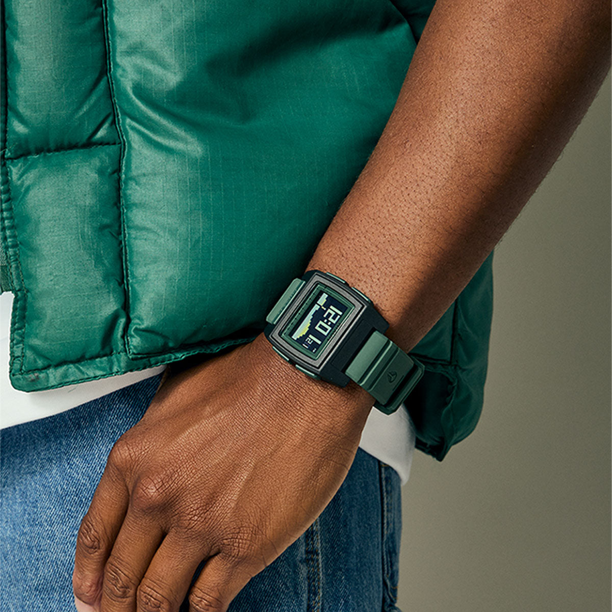 Nixon Base Tide Pro Watch - Black/Sage image 5
