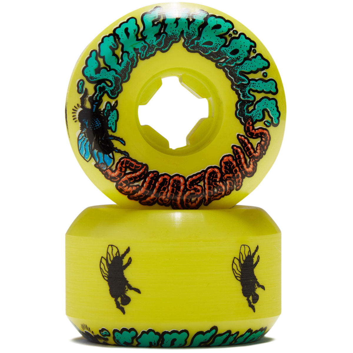 Slime Balls Screw Balls 99a Skateboard Wheels - Yellow - 54mm image 2